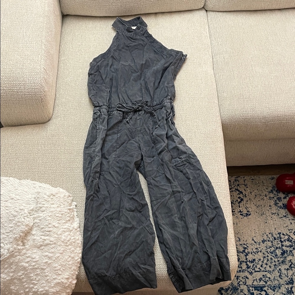 Bella Dahl Charcoal Sleeveless Jumpsuit